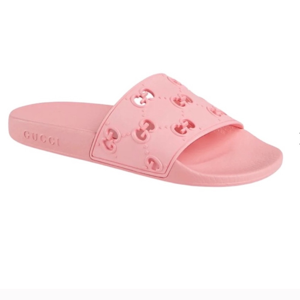 Pink Gucci Pool Slides Size 37/7